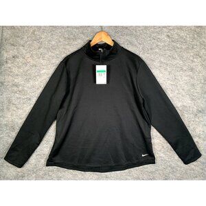NWT Nike Therma-FIT 1/4 Zip Womens XL Running Top Black Long Sleeve Pullover